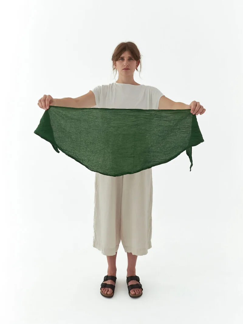 Butelkowa zieleń Bandana chustka na głowę bandana damska bandana męska bawełna akcesoria prezent chustka apaszka owijamwbawełnę.pl