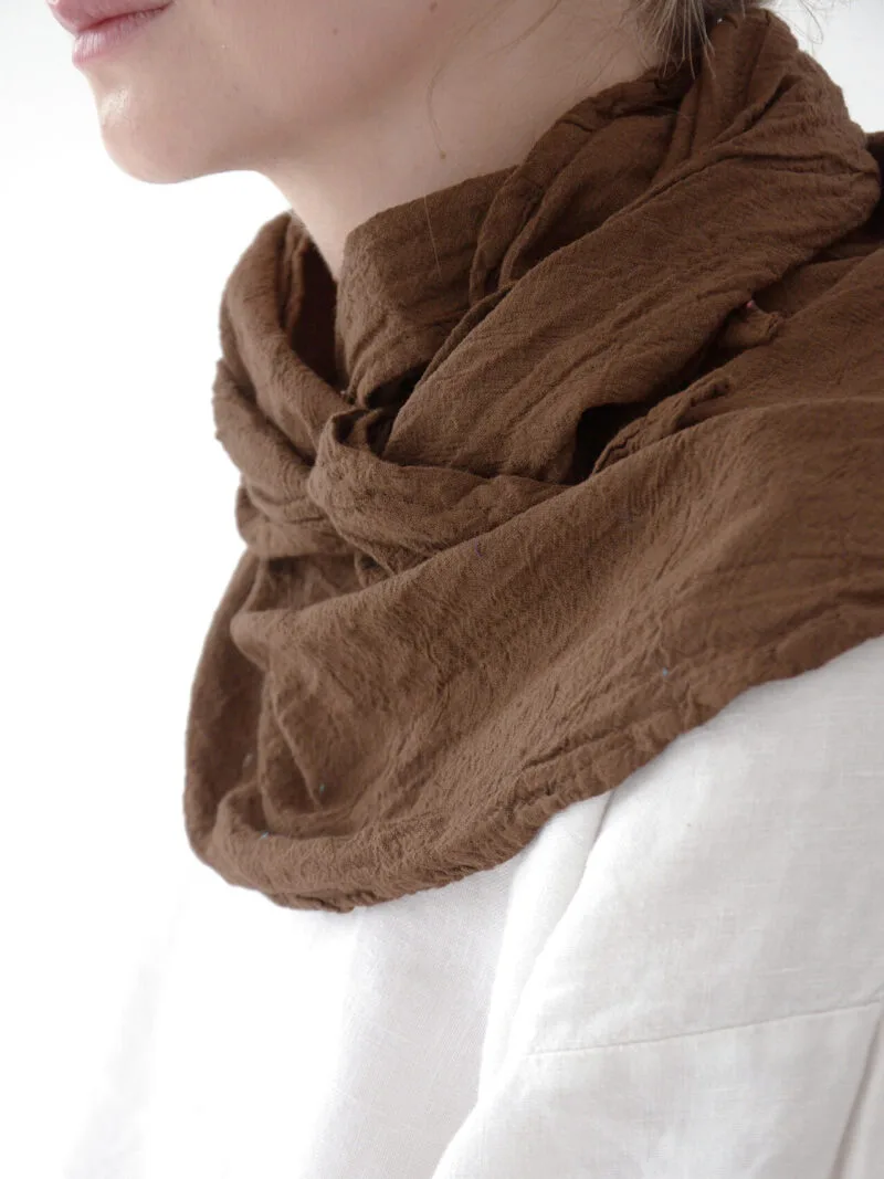 Bandana na głowe brązowa błękitna na głowę, bandana damska, bandana męska, bawełniana bandana, akcesoria modowe, chustka, apaszka, owijam w bawełne