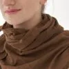 Bandana na głowe brązowa błękitna na głowę, bandana damska, bandana męska, bawełniana bandana, akcesoria modowe, chustka, apaszka, owijam w bawełne