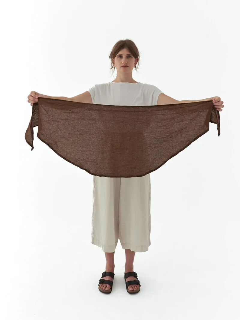 Bandana na głowe brązowa błękitna na głowę, bandana damska, bandana męska, bawełniana bandana, akcesoria modowe, chustka, apaszka, owijam w bawełne