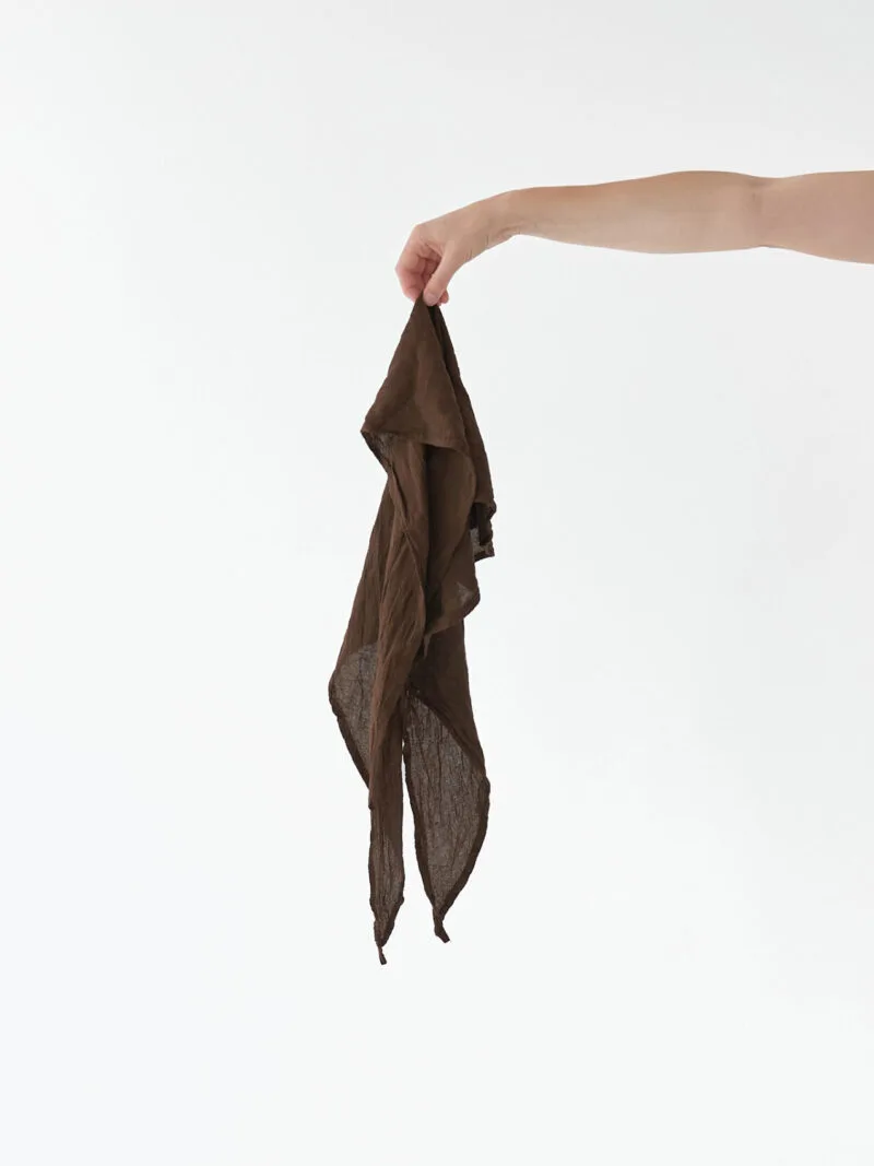 Bandana na głowe brązowa błękitna na głowę, bandana damska, bandana męska, bawełniana bandana, akcesoria modowe, chustka, apaszka, owijam w bawełne