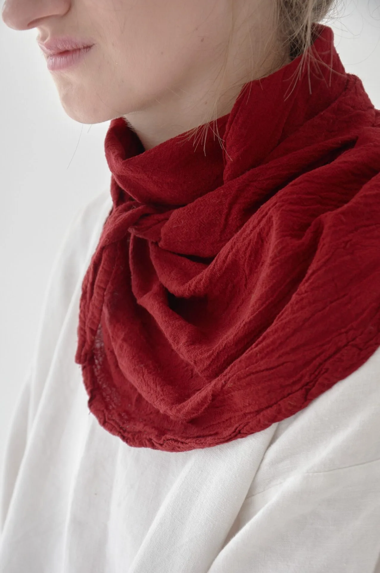 Burgund Bandana na głowę, bandana damska, bandana męska, bawełniana bandana, akcesoria modowe, chustka, apaszka, pomysł na prezent. owijamwbawelne.pl