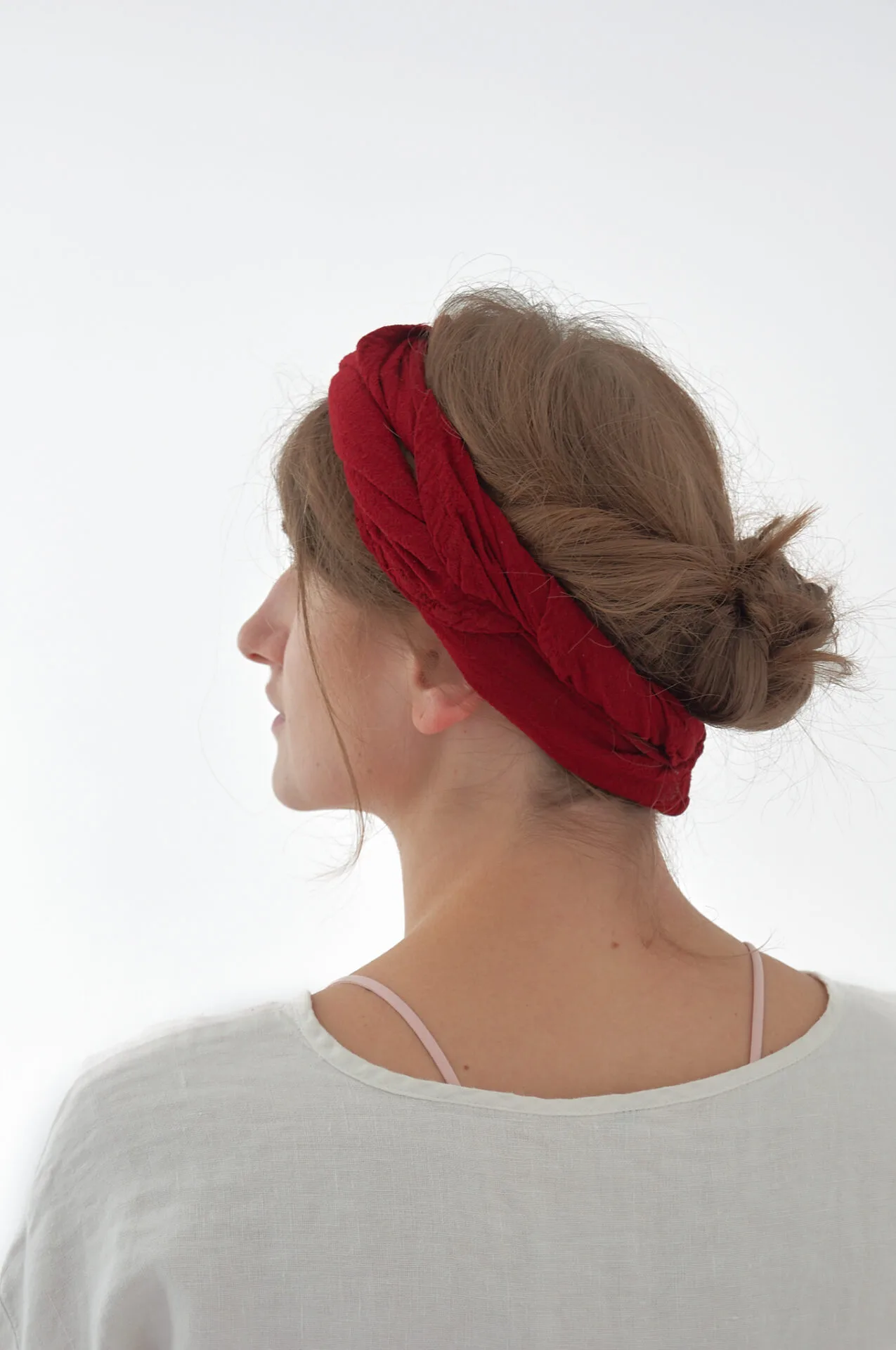 Burgund Bandana na głowę, bandana damska, bandana męska, bawełniana bandana, akcesoria modowe, chustka, apaszka, pomysł na prezent. owijamwbawelne.pl