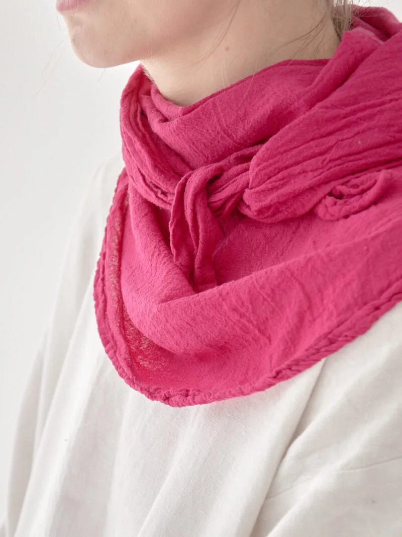 Bandana w kolorze fuksji na głowę, bandana damska i męska, bawełniana bandana, akcesoria modowe, chustka, apaszka, owijam w bawełnę