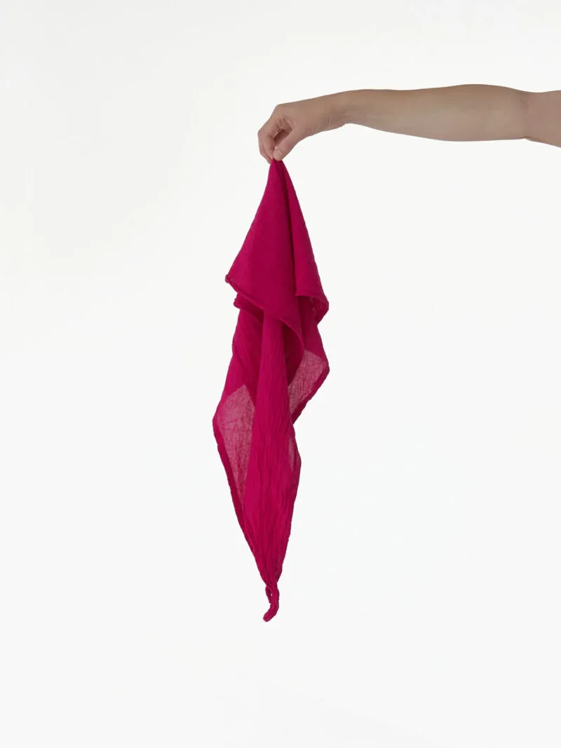 Bandana w kolorze fuksji na głowę, bandana damska i męska, bawełniana bandana, akcesoria modowe, chustka, apaszka, owijam w bawełnę