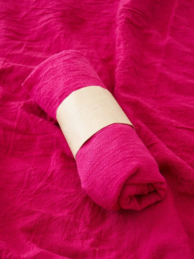 Bandana w kolorze fuksji na głowę, bandana damska i męska, bawełniana bandana, akcesoria modowe, chustka, apaszka, owijam w bawełnę