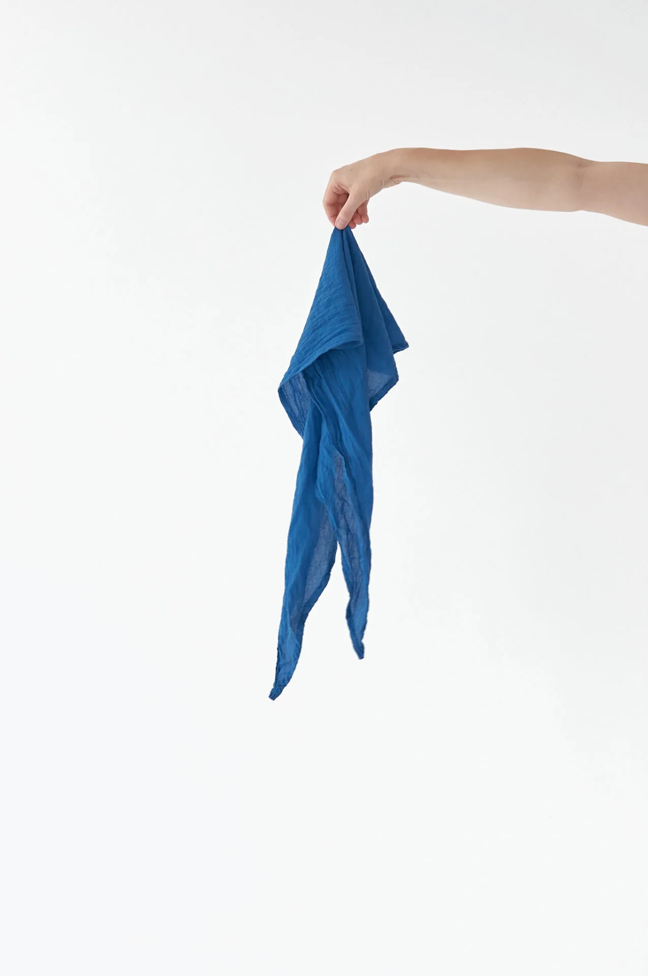 BANDANA NIEBIESKA | 100% BAWEŁNA Błękit Nieba - obrazek 4