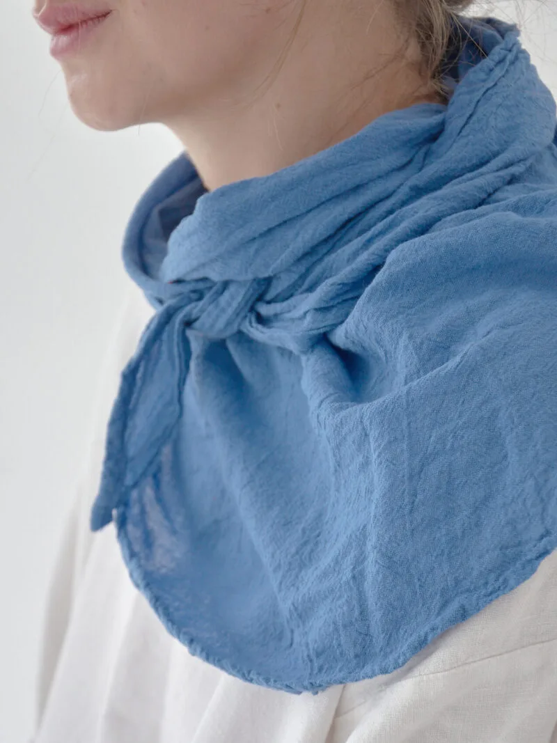 Bandana niebieska błękitna na głowę, bandana damska, bandana męska, bawełniana bandana, akcesoria modowe, chustka, apaszka, owijam w bawełnę