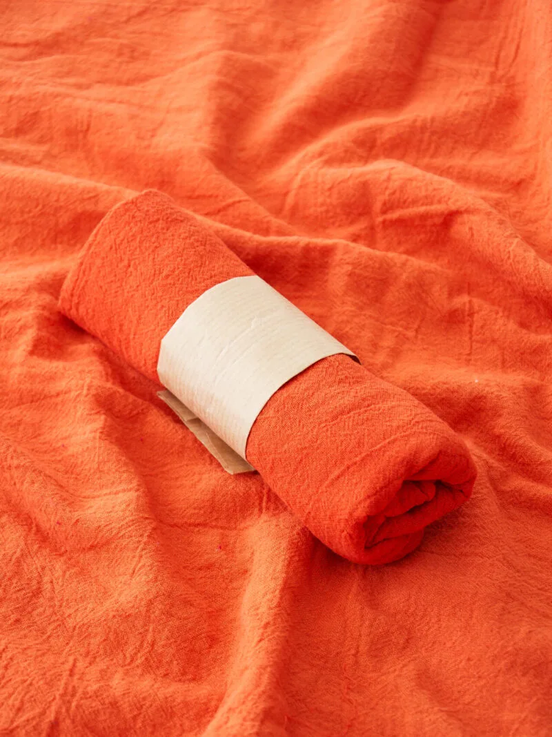 pomarańczowa Bandana na głowę, bandana damska, bandana męska, bawełniana bandana, akcesoria modowe, chustka, apaszka, pomysł na prezent. owijamwbawelne.pl