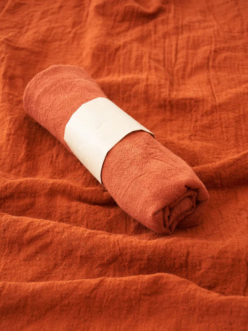 Bandana na głowę ruda, bandana damska, bandana męska, bawełniana bandana, akcesoria modowe, chustka, apaszka, owijam w bawełne