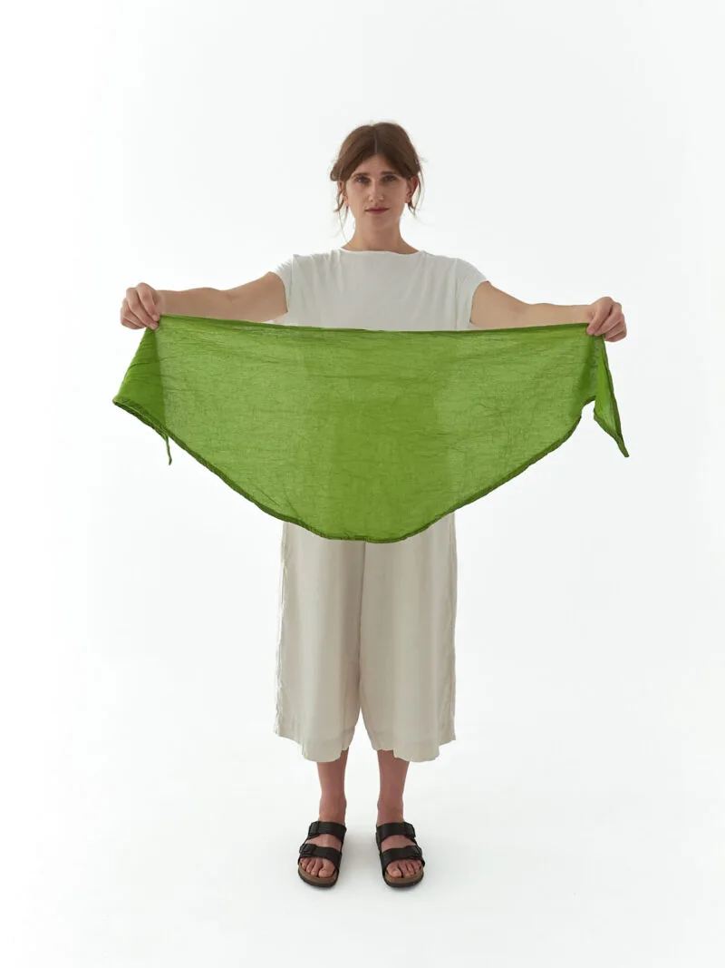 Bandana zielona jasna chustka na głowę bandana damska bandana męska bawełna akcesoria prezent chustka apaszka owijam w bawełnę.pl