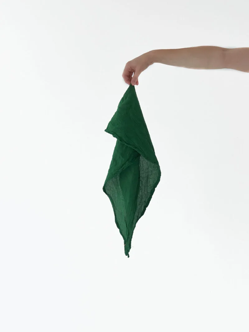 Butelkowa zieleń Bandana chustka na głowę bandana damska bandana męska bawełna akcesoria prezent chustka apaszka owijamwbawełnę.pl