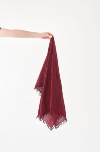 Oberżyna burgund chusta do noszenia, duża chusta damska i męska. Bawełna organiczna, akcesoria, prezent, odzież. Owijam w bawełna