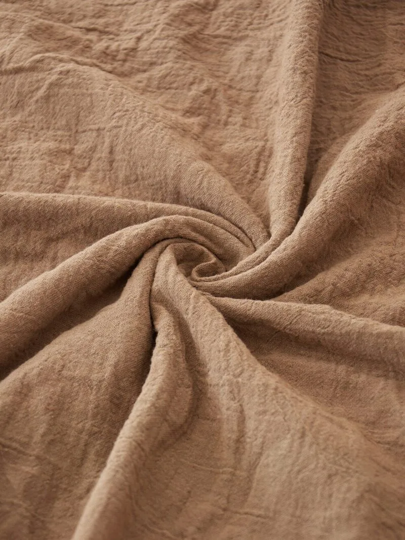 brązowa chusta do noszenia, duża chusta damska i męska. Bawełna organiczna, akcesoria, prezent, odzież. Owijam w bawełna