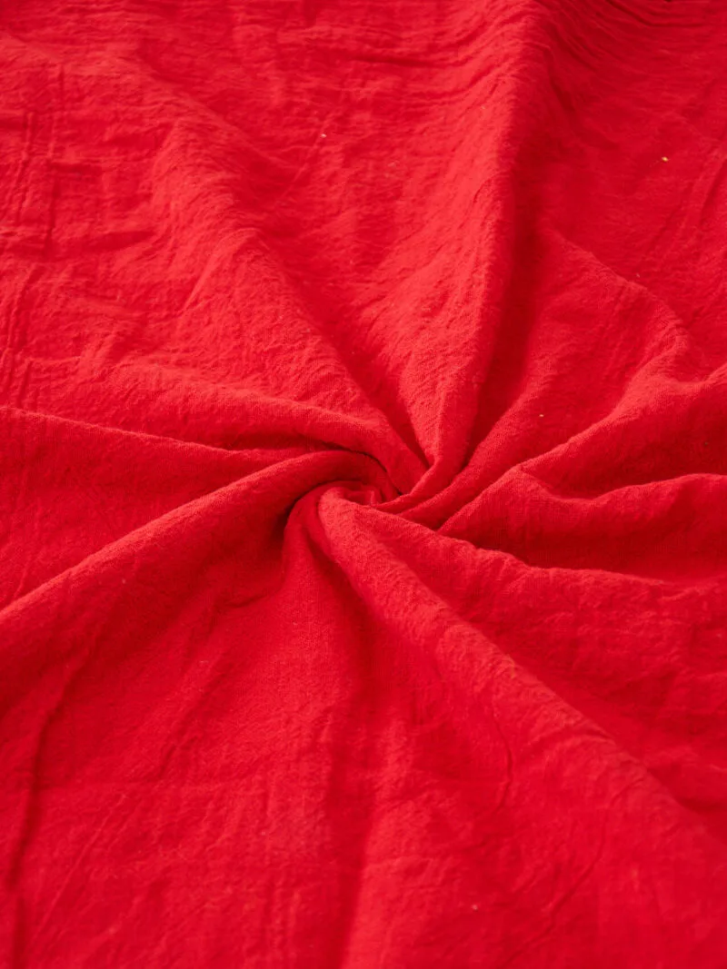 Czerwona chusta do noszenia, duża chusta damska i męska. Bawełna organiczna, akcesoria, prezent, odzież. Owijam w bawełna