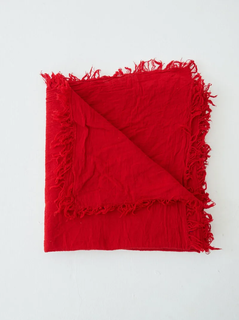 Czerwona chusta do noszenia, duża chusta damska i męska. Bawełna organiczna, akcesoria, prezent, odzież. Owijam w bawełna