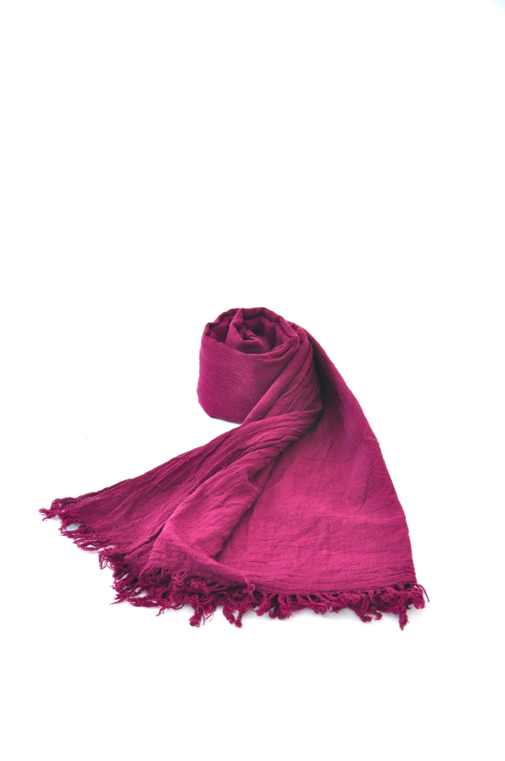 SZAL OBERŻYNA | 100 % BAWEŁNA | Czerwonawy Ametyst - obrazek 3