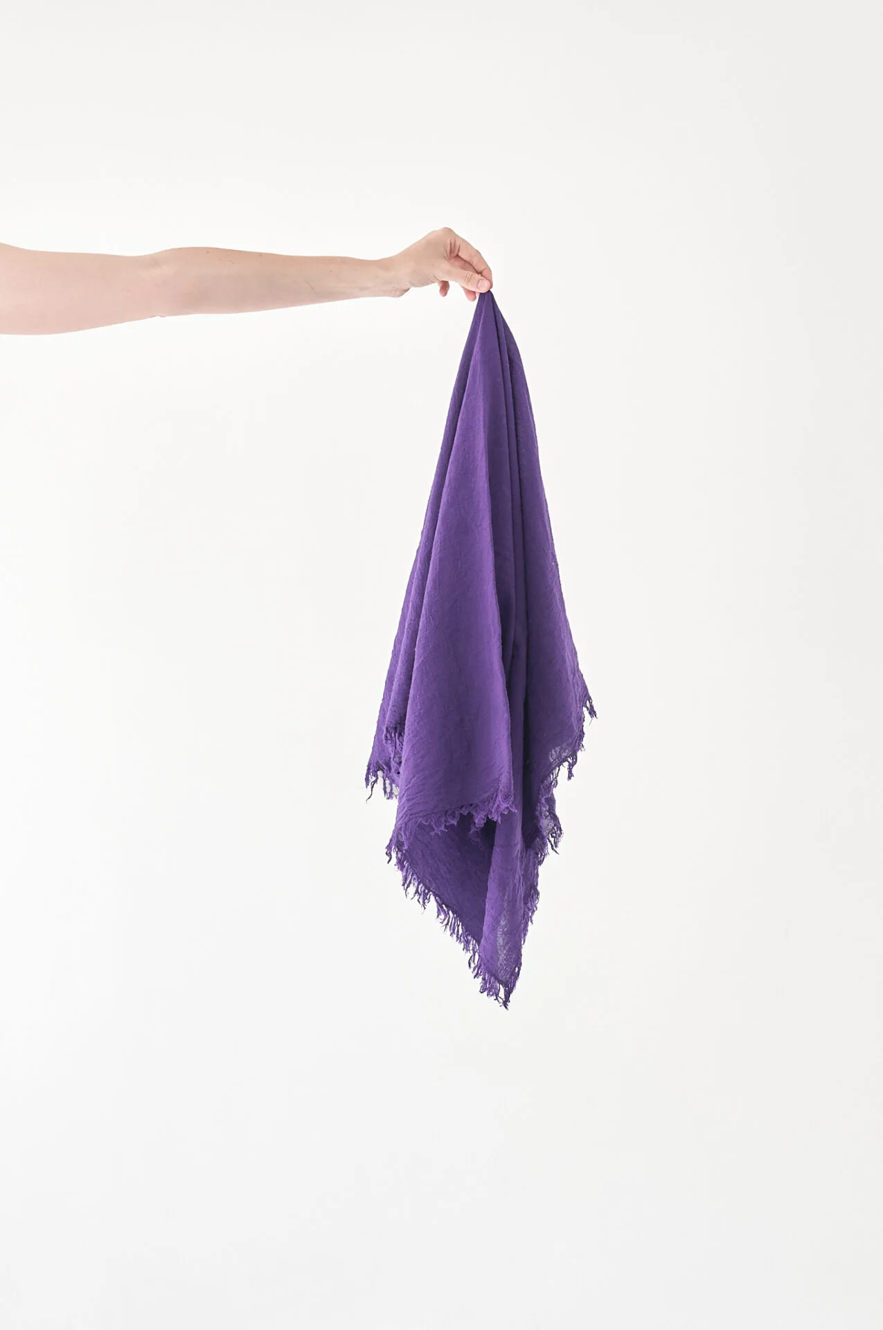 Fioletowa chusta do noszenia, duża chusta damska i męska. Bawełna organiczna, akcesoria, prezent, odzież. Owijam w bawełna