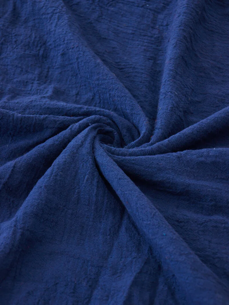 granatowa chusta niebieska na głowę, damska i męska. Bawełna organiczna, akcesoria, prezent, odzież. Owijam w bawełnę