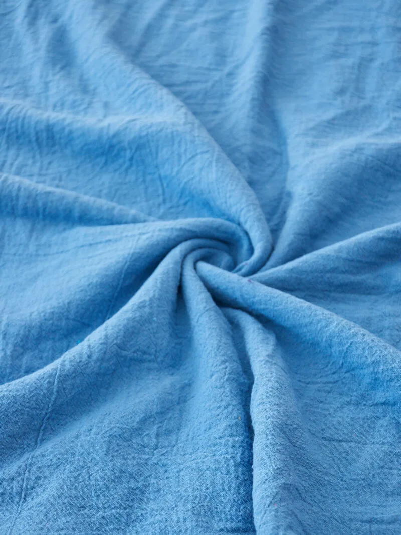 błękitno niebieska chusta do noszenia, chusta damska i męska. Bawełna organiczna, akcesoria, prezent, odzież. Owijam w bawełnę