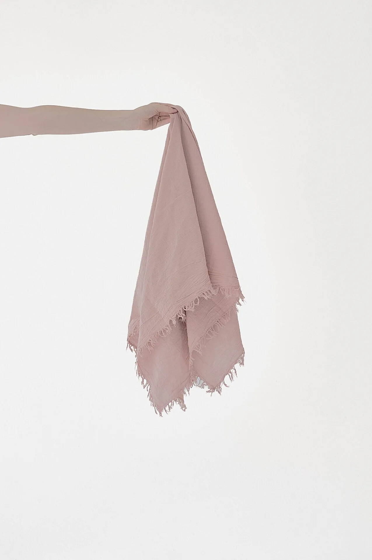 Różowa chusta na głowę, damska i męska. Bawełna organiczna, akcesoria, prezent, odzież. Owijam w bawełnę