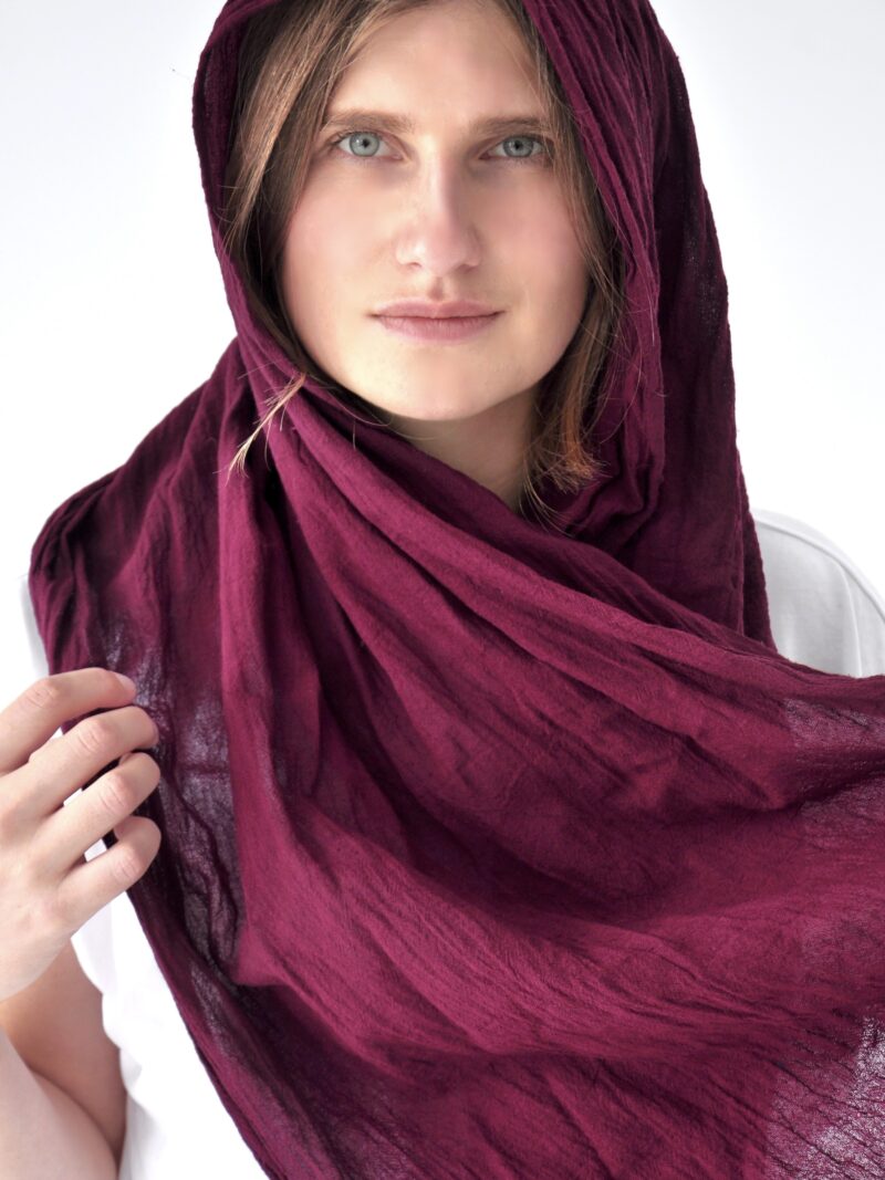 szalik-damski-meski-bawelna-organiczna-kolor-oberzyna-owijam-w-bawelne-szalik-na-wiosna-lato-jesien-zima-3-2 2