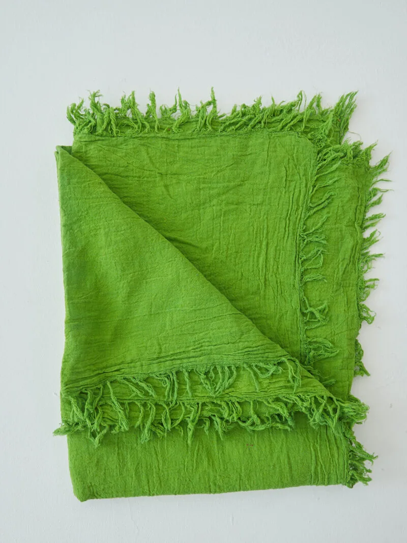 Zielona chusta do noszenia, duża chusta damska i męska. Bawełna organiczna, akcesoria, prezent, odzież. Owijam w bawełna