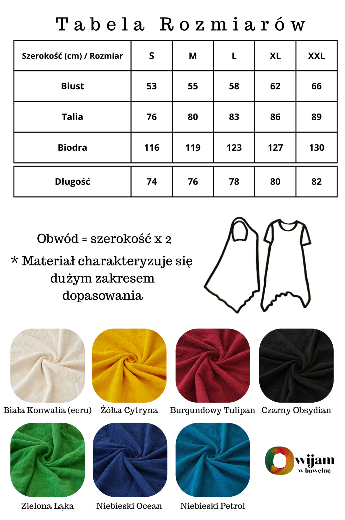 tabela rozmiarów