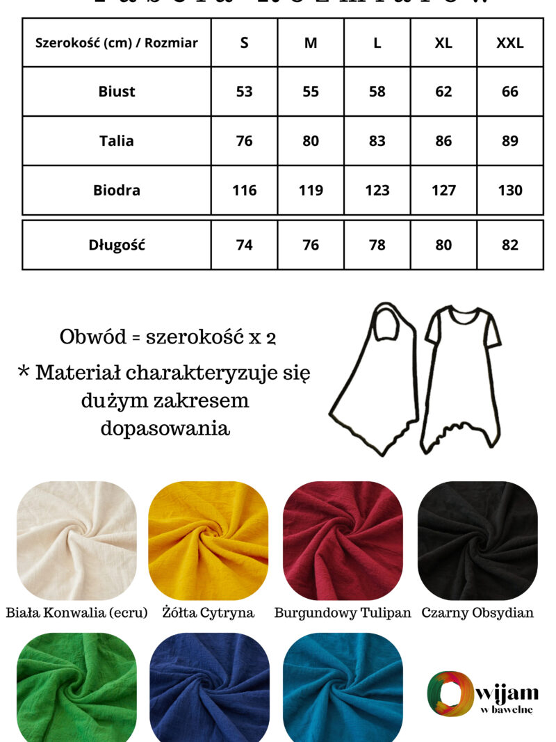 tabela rozmiarów