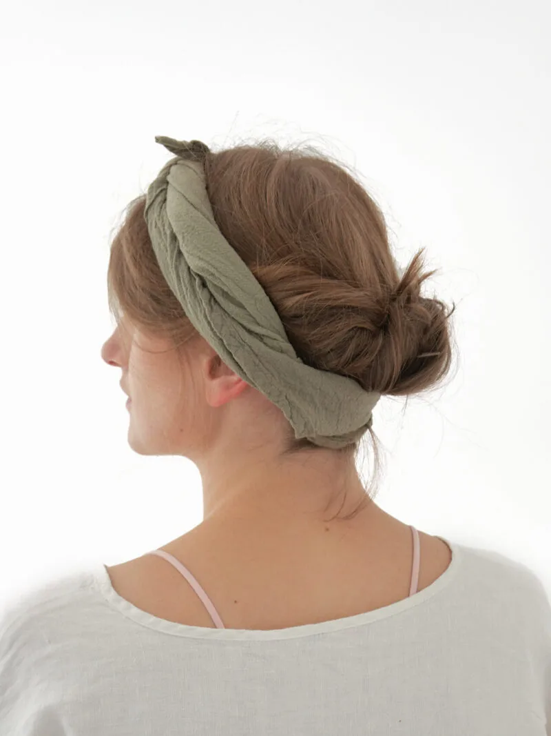 Bandana szara na głowę bandana damska i męska, bawełniana bandana, akcesoria modowe, chustka, apaszka, owijam w bawełnę