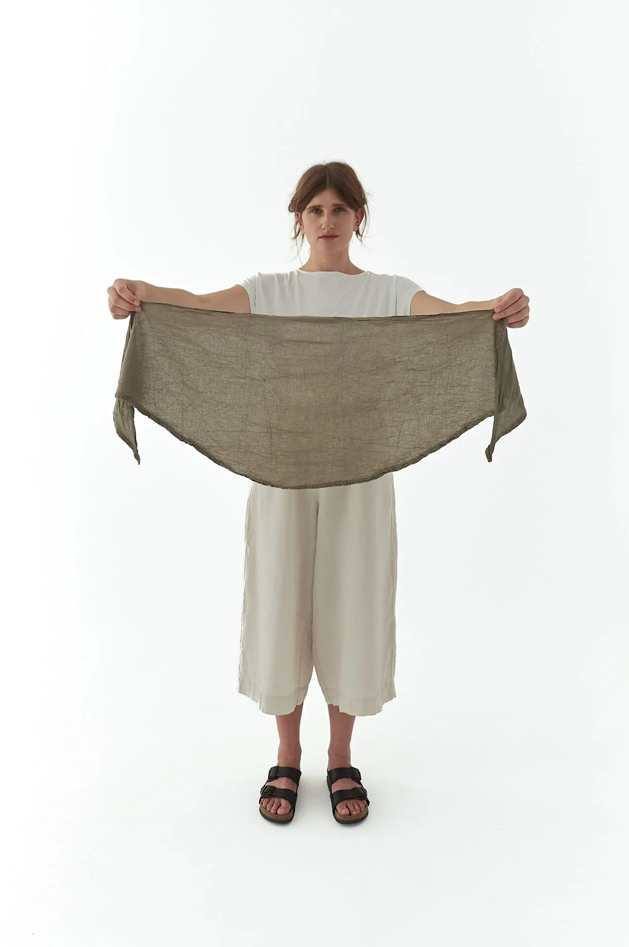 BANDANA SZARA | 100% BAWEŁNA | Srebrzysty Księżyc - obrazek 5