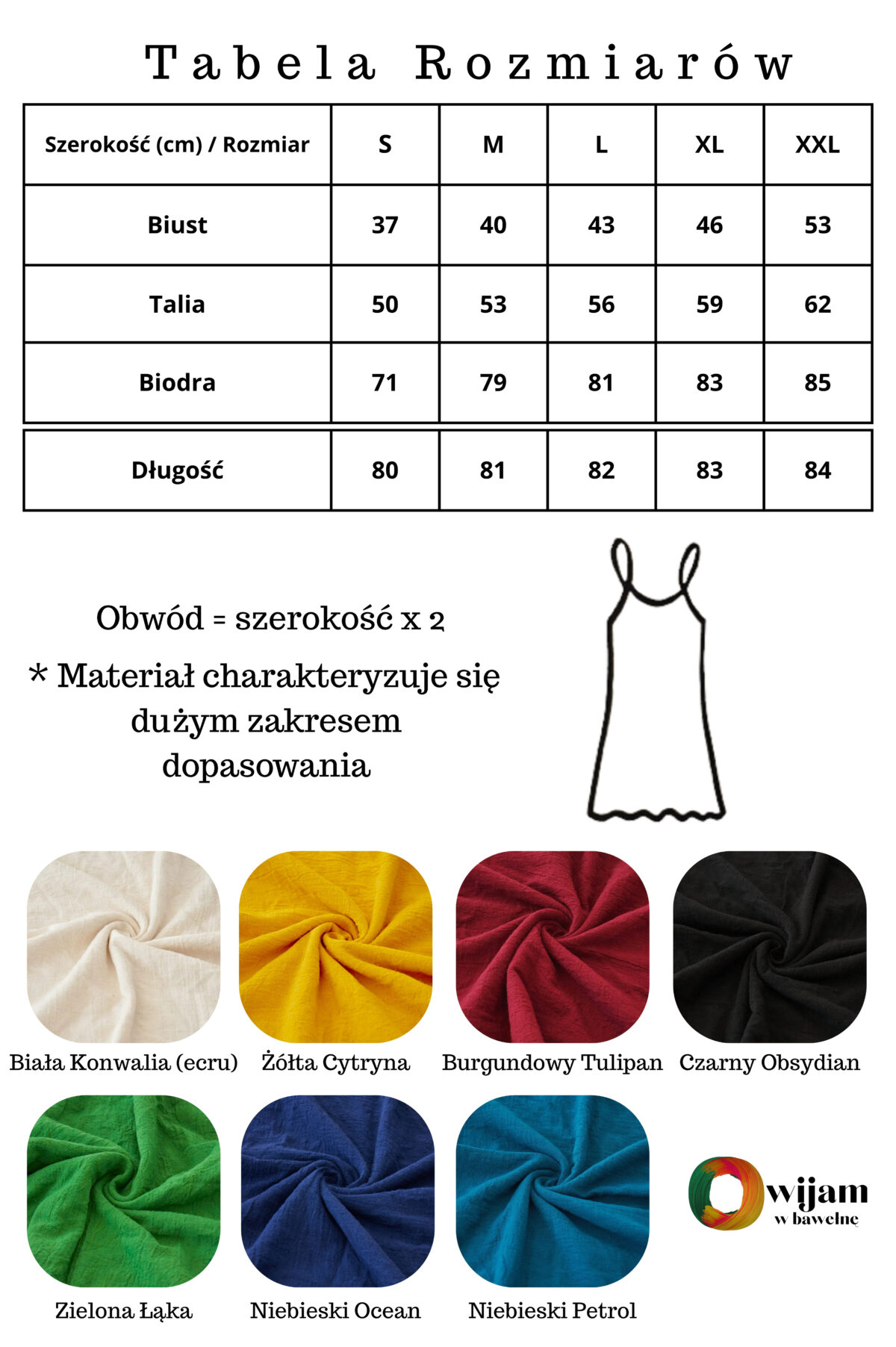 bawełniana sukienka mini | LISTEK - obrazek 2