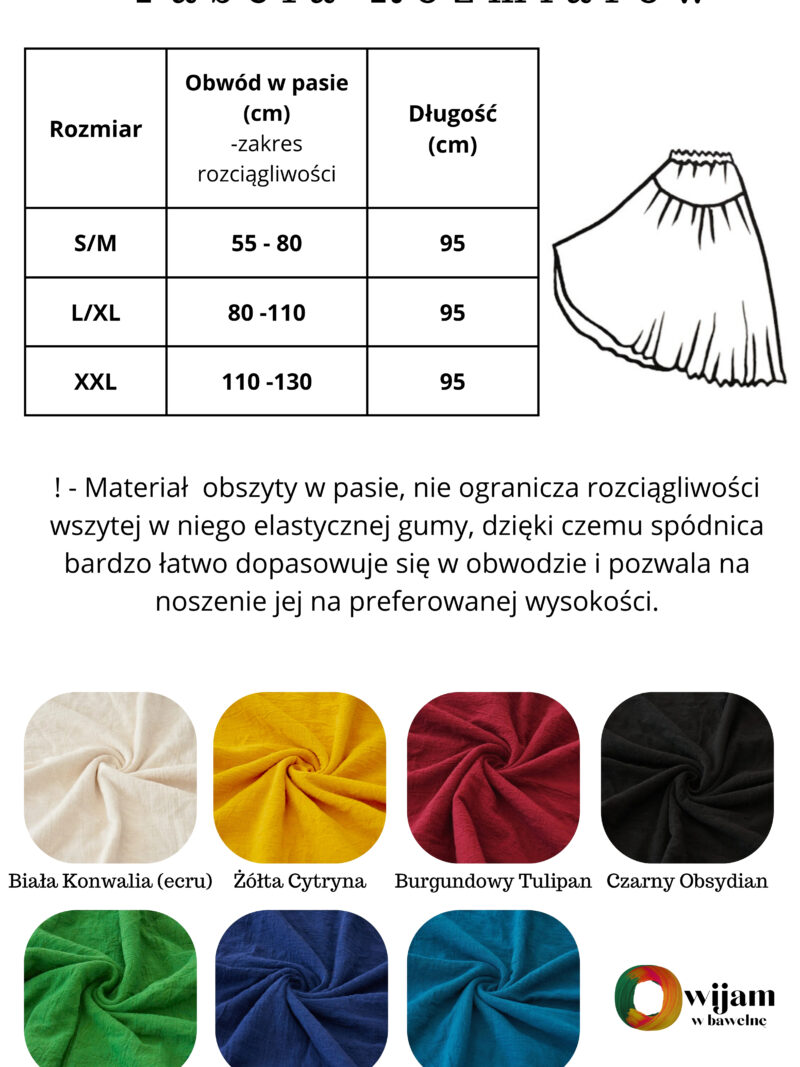 tabela rozmiarów
