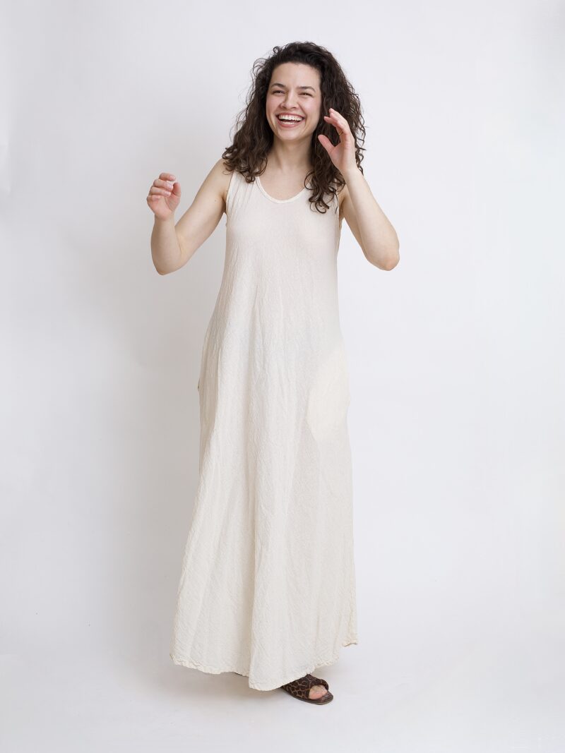 bawełniana sukienka maxi długa. Czysta 100% bawełna organiczna. Odzież damska