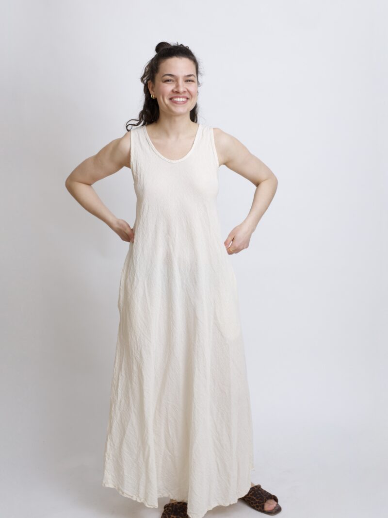 bawełniana sukienka maxi długa. Czysta 100% bawełna organiczna. Odzież damska