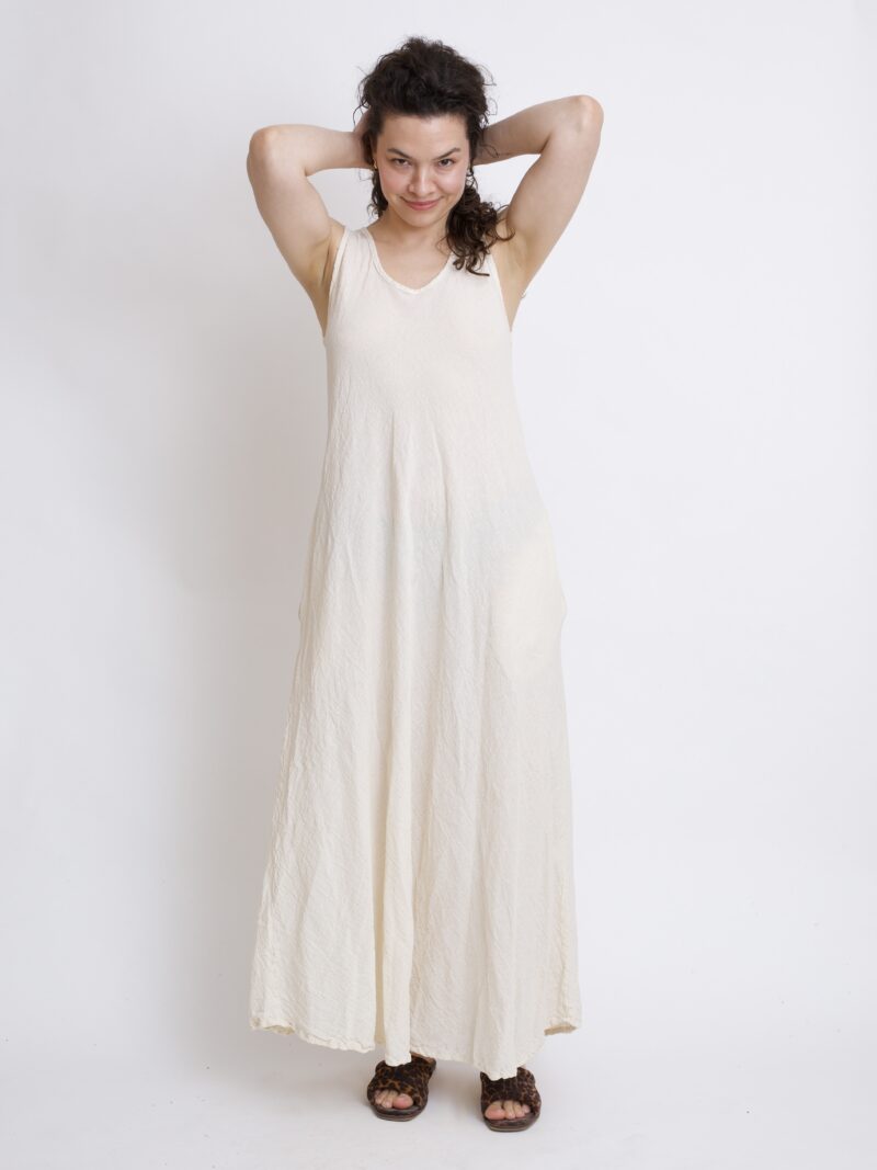 bawełniana sukienka maxi długa. Czysta 100% bawełna organiczna. Odzież damska