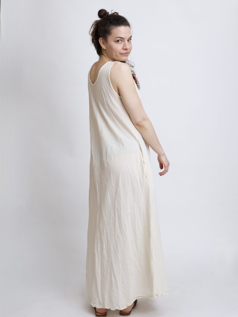 bawełniana sukienka maxi długa. Czysta 100% bawełna organiczna. Odzież damska