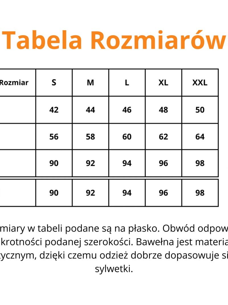 tabela rozmiarów